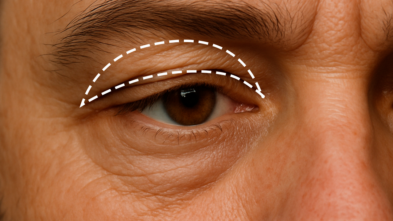 Procedimento de Blefaroplastia Superior